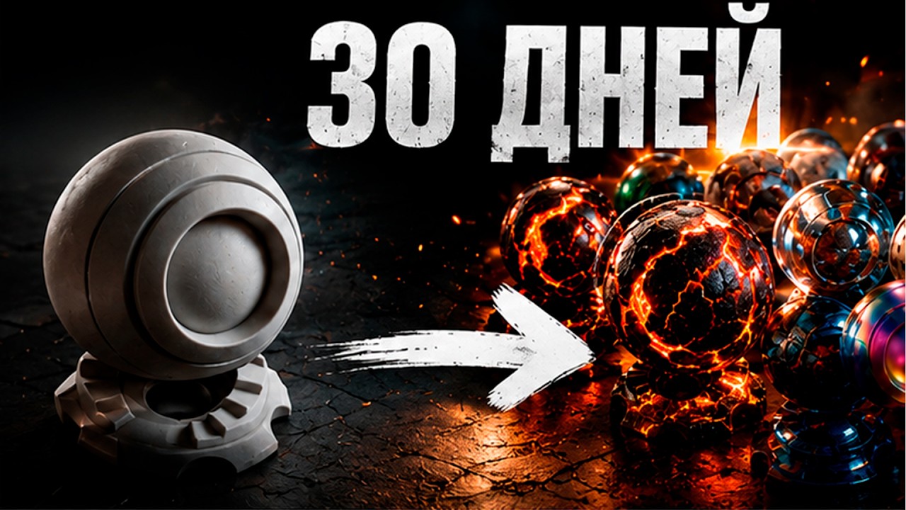 Делал МАТЕРИАЛЫ 30 дней подряд  Челлендж Cinema 4D