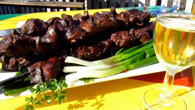 Рецепт шашлыка из сердца