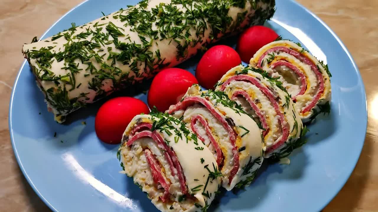 Праздничная закуска Сырные рулетики. Эту ЗАКУСКУ СМЕТАЮТ ПЕРВОЙ! СЫРНЫЙ РУЛЕТ ЗА 5 МИНУТ