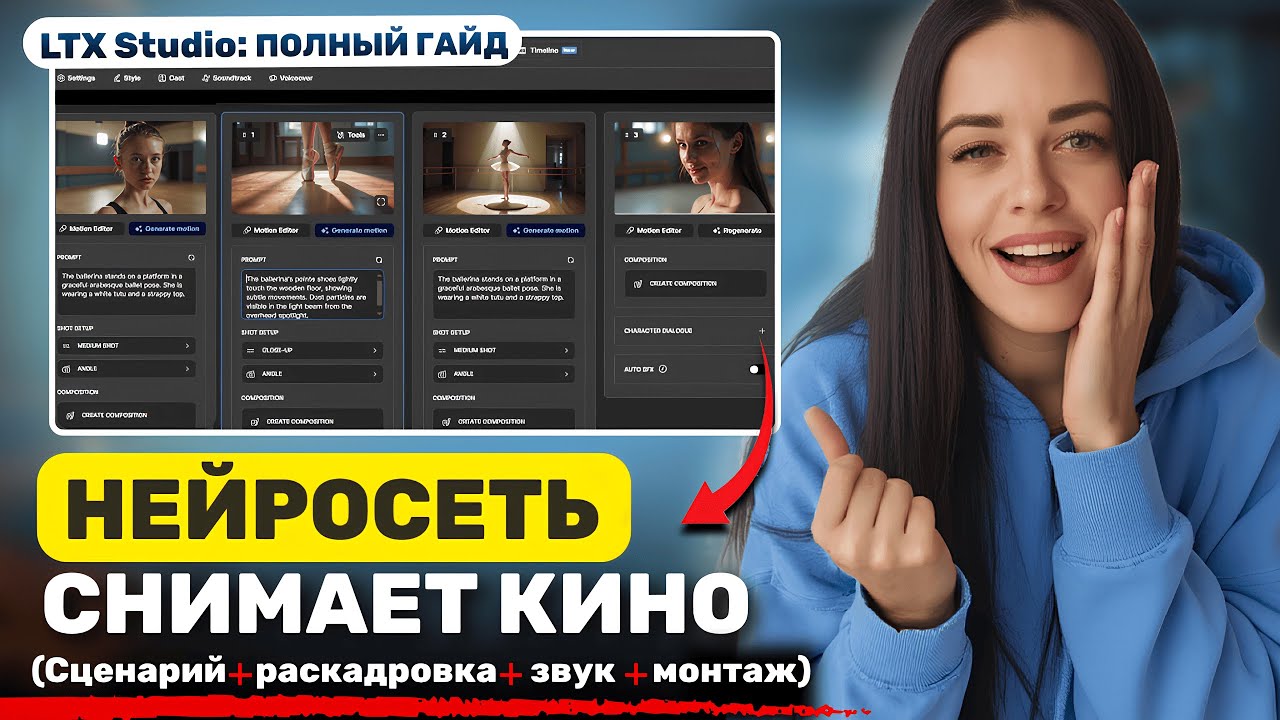 Эта НЕЙРОСЕТЬ создаст фильм за 5 минут. LTX Studio  ПОЛНЫЙ ГАЙД