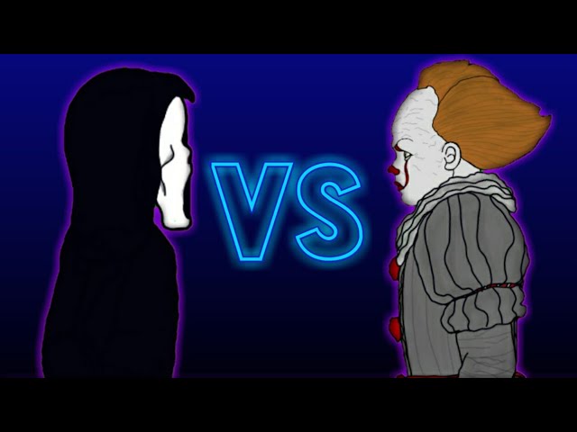 ПЕНИВАЙЗ оно VS КРИК убийца 1 рисуем мультфильм 2
