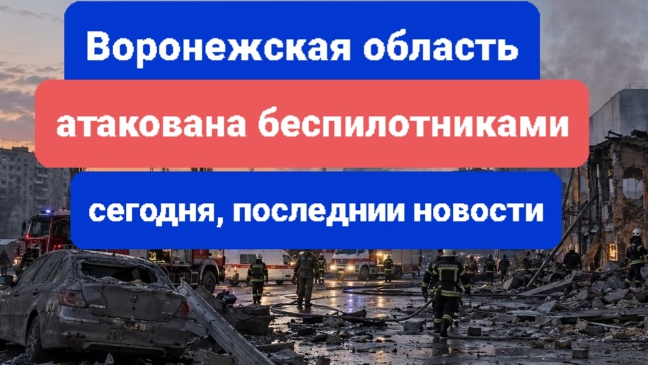 Беспилотники атаковали Воронежскую область сегодня последнии новости