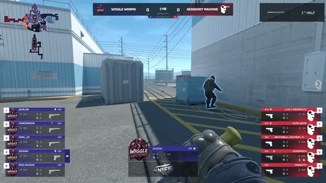 Headshot Machine vs Wiggle Worms  BUNKER PLAY CUP  116 финала  kn1feTV