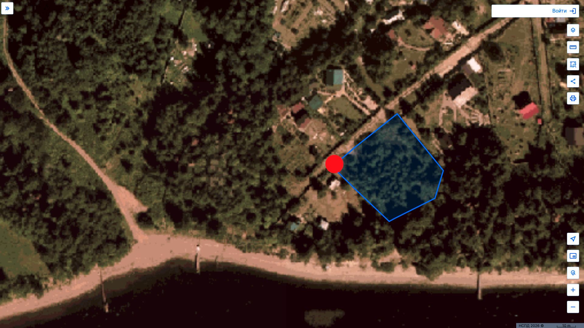 Панорама северо-западного угла участка
