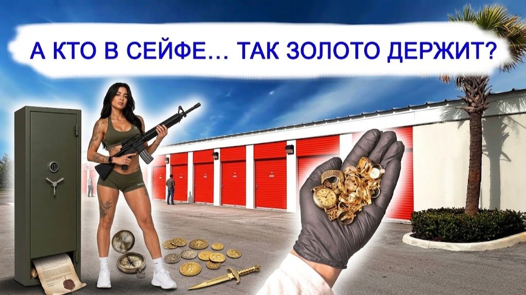 Нашли сейф и много золота.
