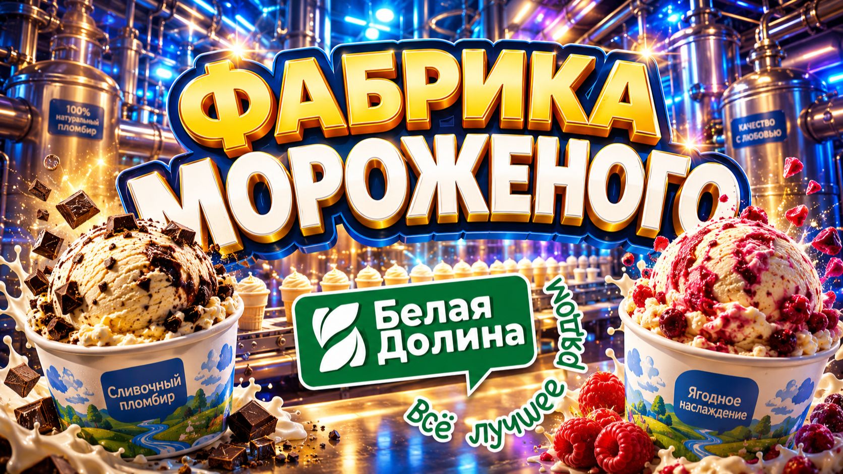 Экскурсия на фабрику мороженого Белая долина  Саратов  Обзор производства