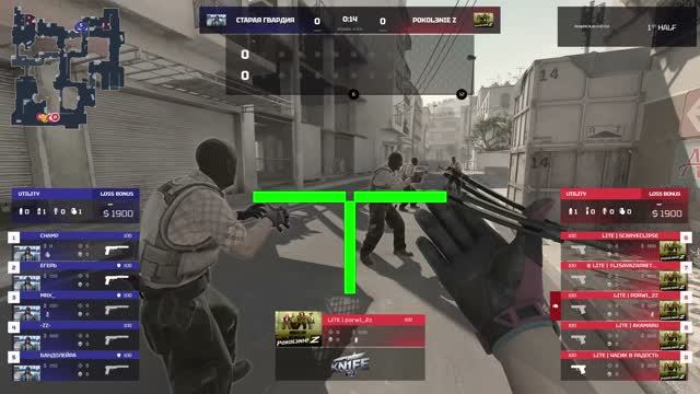 Старая Гвардия -vs- P0k0l3nie Z  BUNKER PLAY CUP  Четвертьфинал  kn1feTV