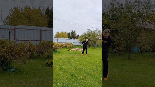 Упражнения со стальными шарами на цепи. Разминка.