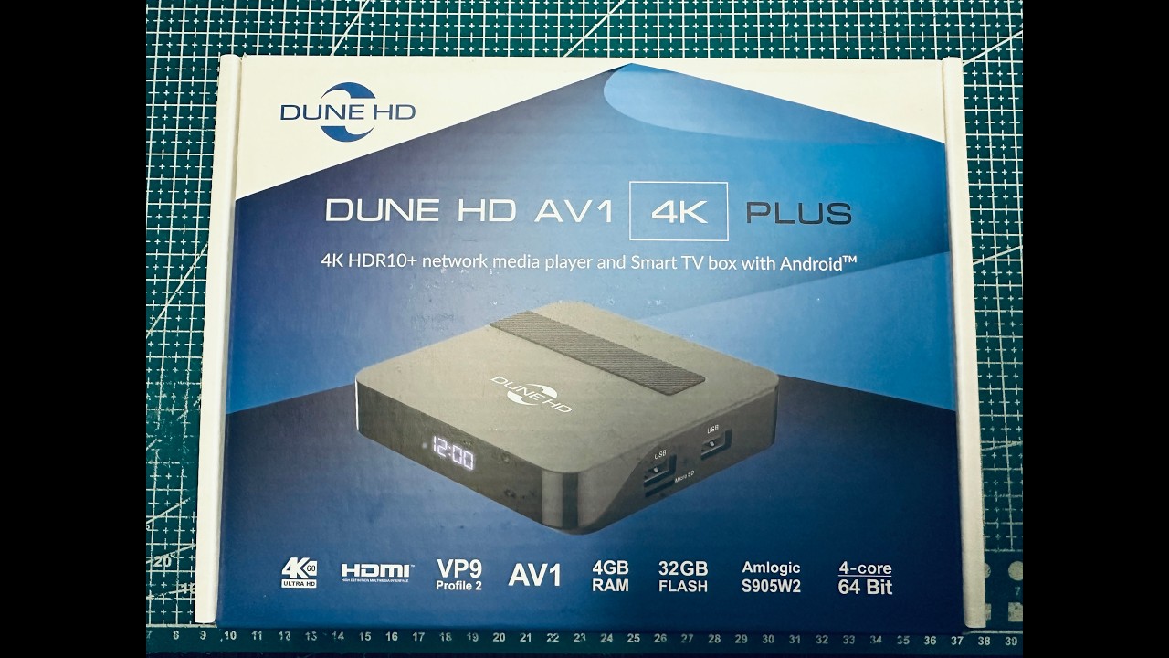Dune HD Av1 4k Plus распаковка unboxing