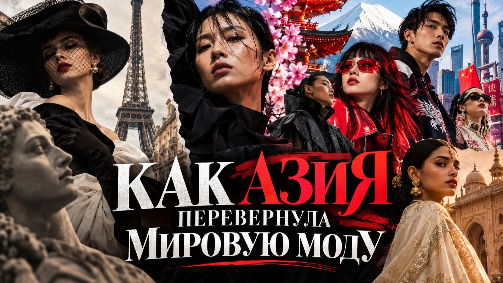 Как АЗИЯ Перевернула Мировую Моду  Япония Корея Китай и Индия