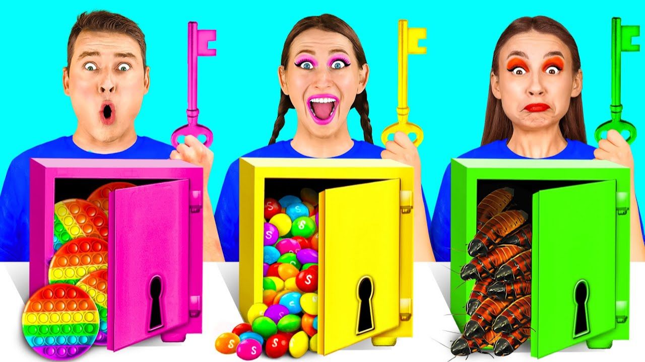 Выбери Правильный Ключ Челлендж  Съедобная Битва от Fun Teen