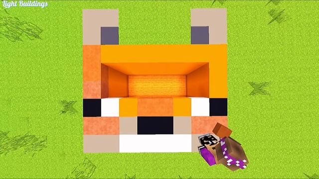 Піксельный Туторіал : Лиса дім в Майнкрафті ПЕPixel Tutorial : Fox house in Minecraft PE