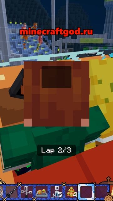  Гонки с препятствиями на виражах - Мод Губка Боб 04.2026 shorts майнкрафт minecraft