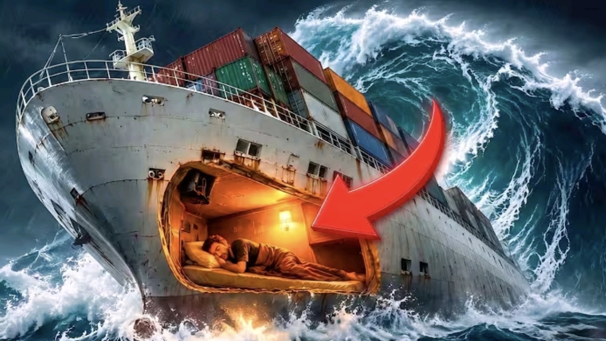 Как моряки спят в шторм когда корабль кладет на борт.
