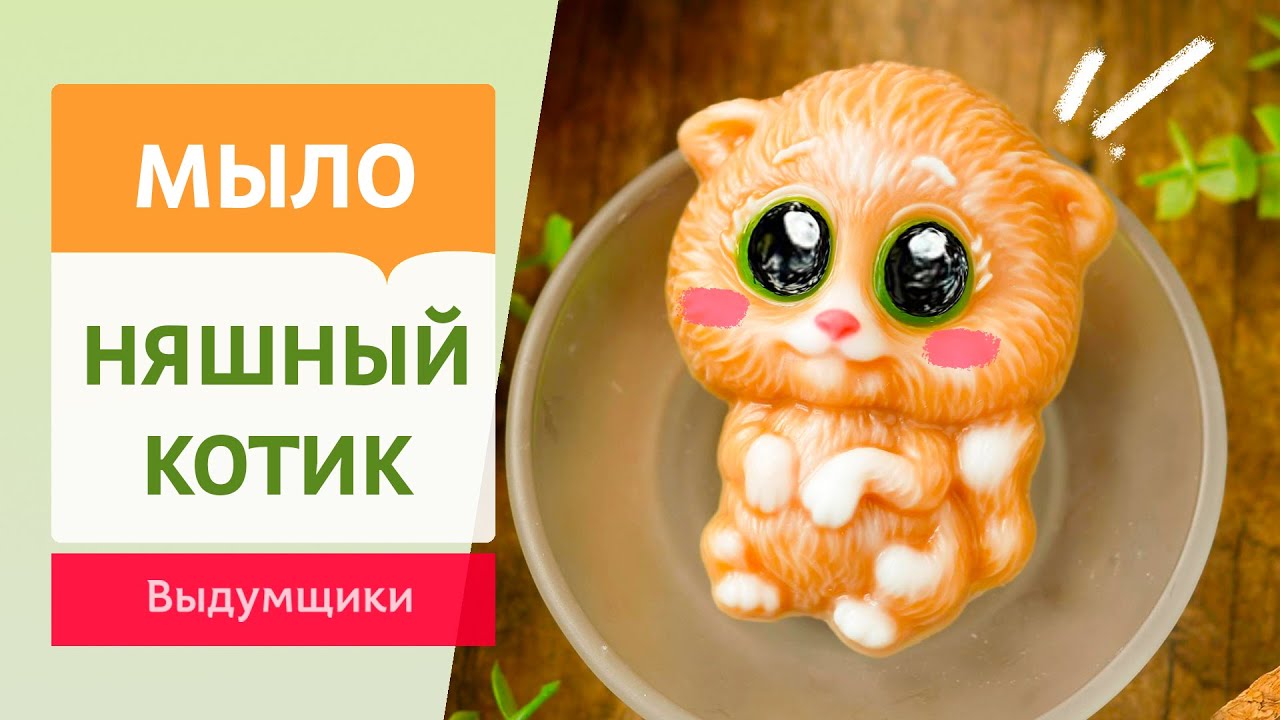 Делаем мыльного котика из мыльной основы  Выдумщики