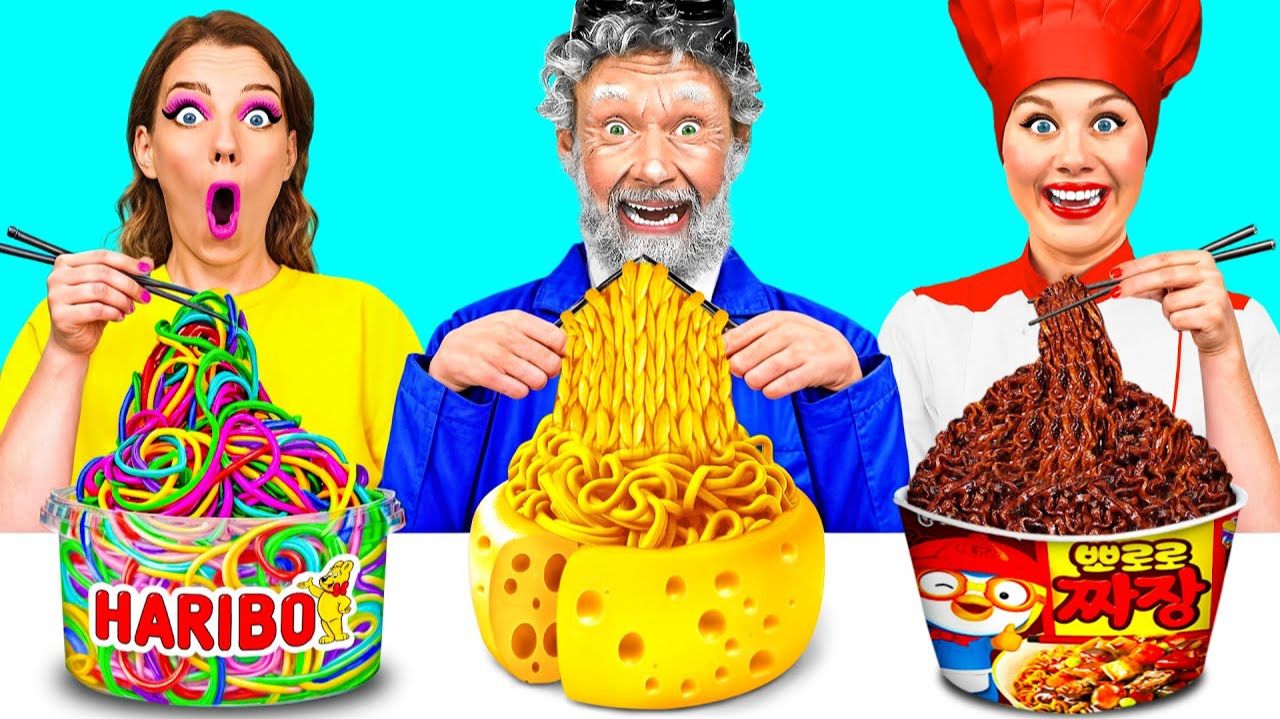 Кулинарный Челлендж Я Против Дедушки  Забавные Лайфхаки с Едой от Fun Teen