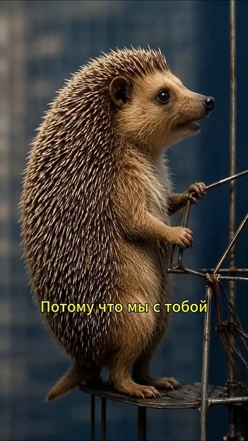 ЁЖ и заяц на небоскреб в Нью Йорке - нейросеть юмор смешныеживотные hailuoai hailuo02 minimax