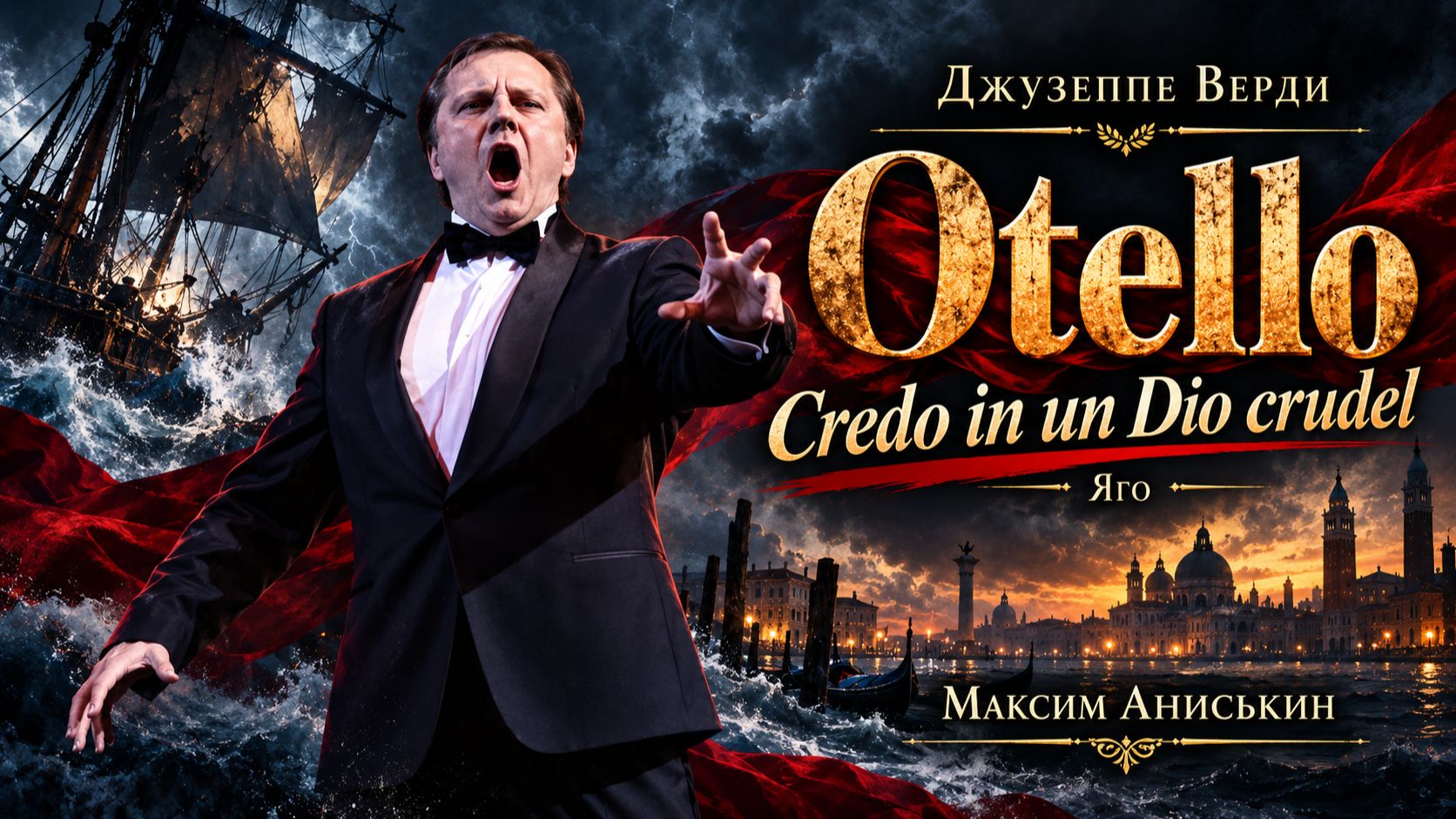 Джузеппе Верди  Отелло. Credo in un Dio crudel  Максим Аниськин
