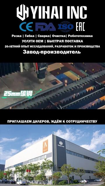Закрытый волоконный лазерный станок для резки металла с сменным столом серии YIHAIINC YH-P