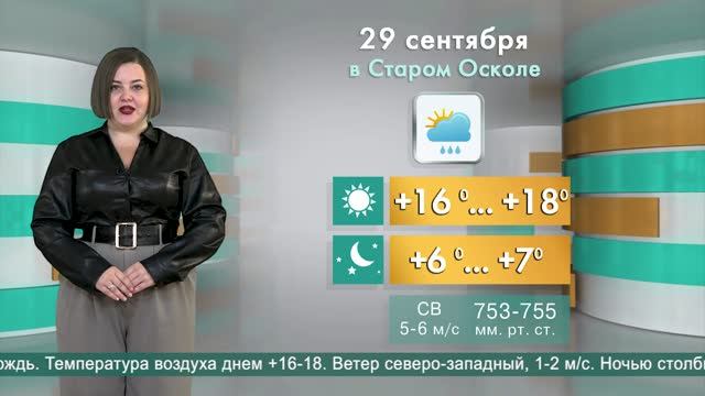 Погода в Старом Осколе на 29 сентября