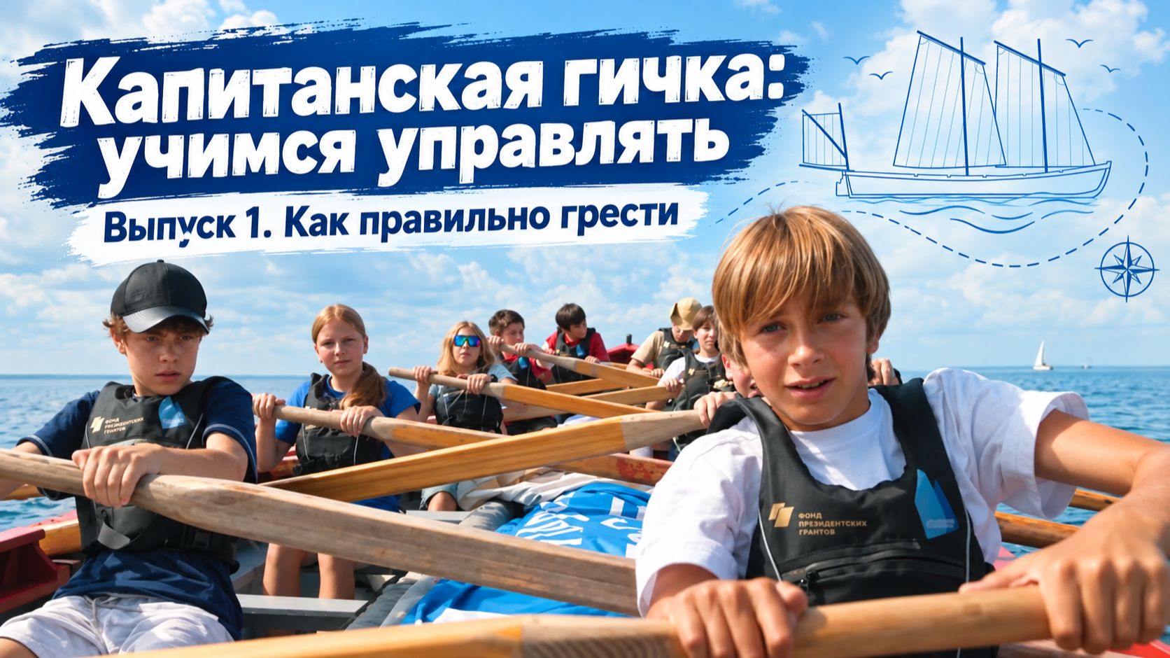 Капитанска гичка: учимся управлять Выпуск 1  как правильно грести