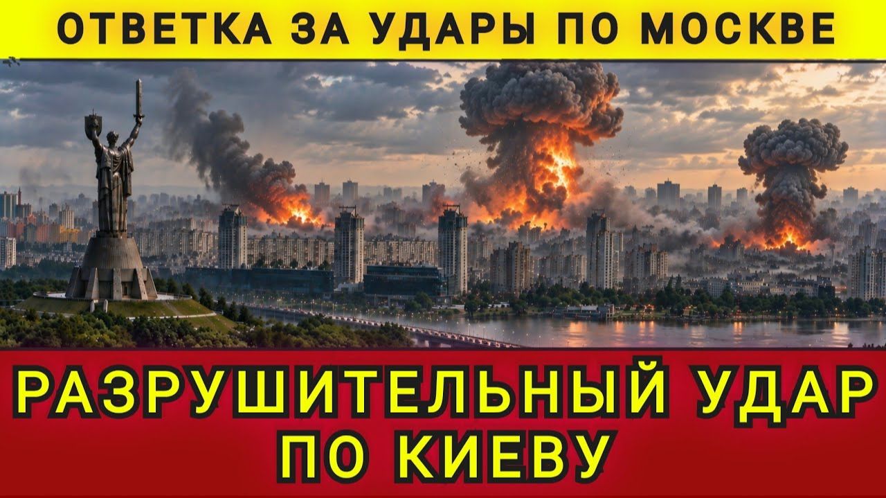 Прилетела ответка за удары по Москве. Сокрушительный удар по Киеву