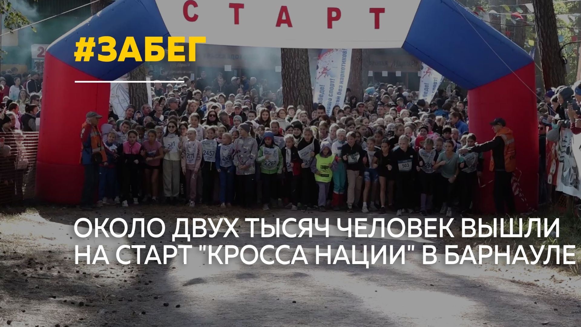 Кросс нации  2026 объединил в Барнауле около двух тысяч участников