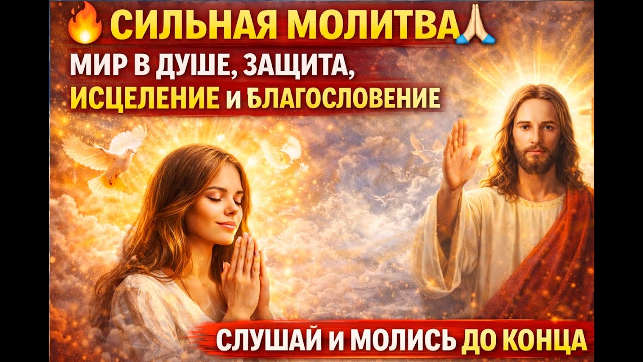  СИЛЬНАЯ МОЛИТВА МИР В ДУШЕ ЗАЩИТА ИСЦЕЛЕНИЕ И БЛАГОСЛОВЕНИЕСЛУШАЙ И МОЛИСЬ ДО КОНЦА