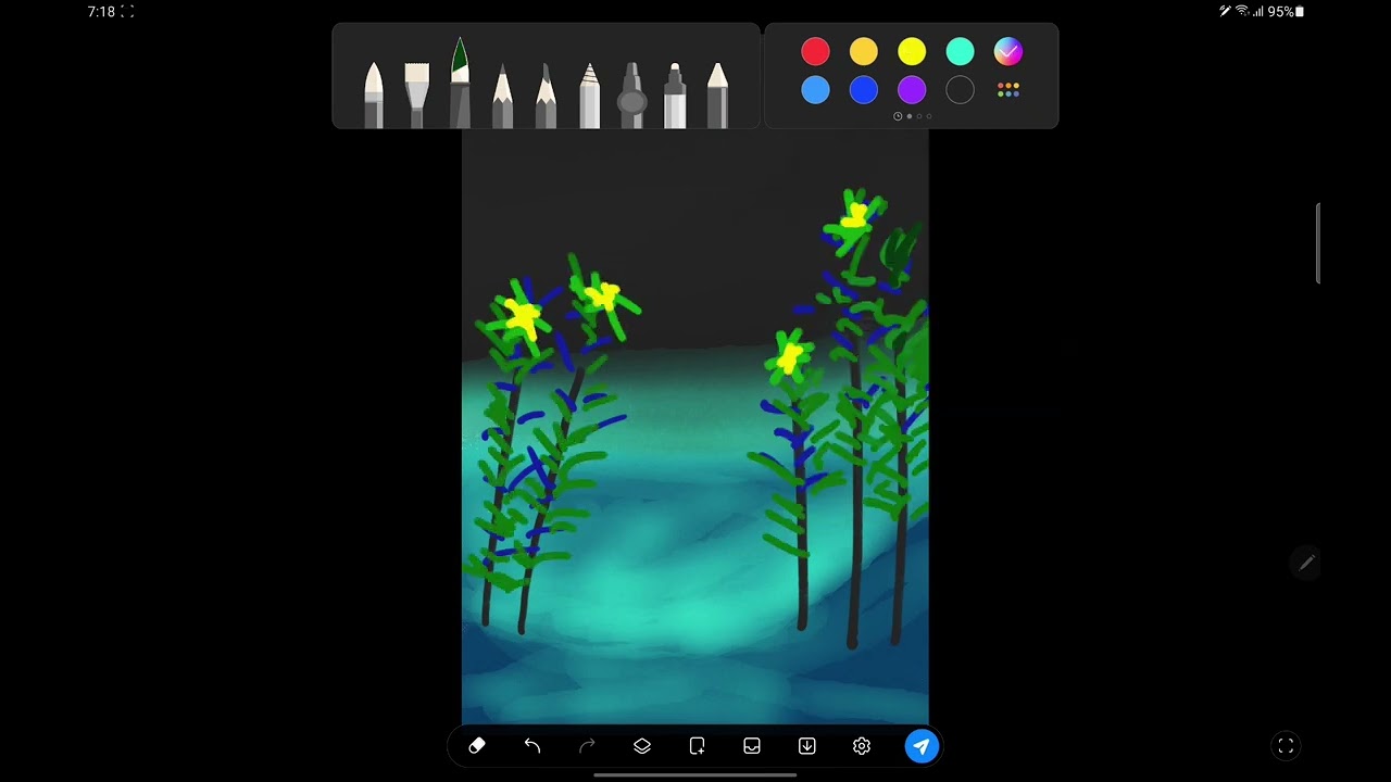 НЕИЗВЕДАННАЯ ПЛАНЕТА  РИСУНОК СПИДПЕЙН DIGITAL ART