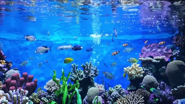 Подводный мир: яркие рыбки и коралловый риф 🐠🌊 Сделано в AI.