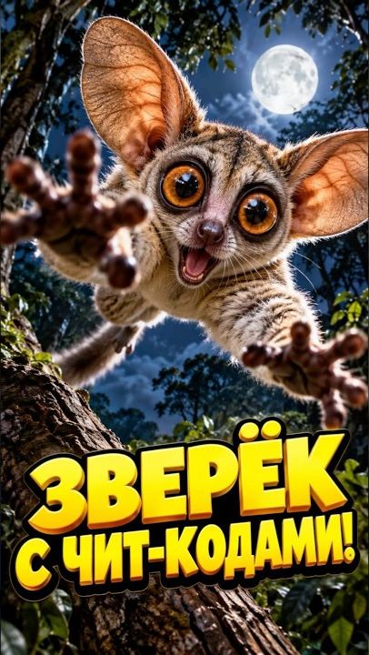 Галаго; зверёк с чит-кодами #Shorts