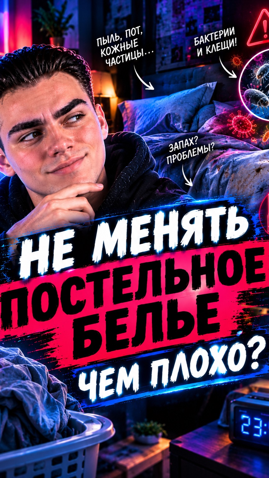 НЕ МЕНЯТЬ ПОСТЕЛЬНОЕ БЕЛЬЕ  ПОЧЕМУ НЕЛЬЗЯ?