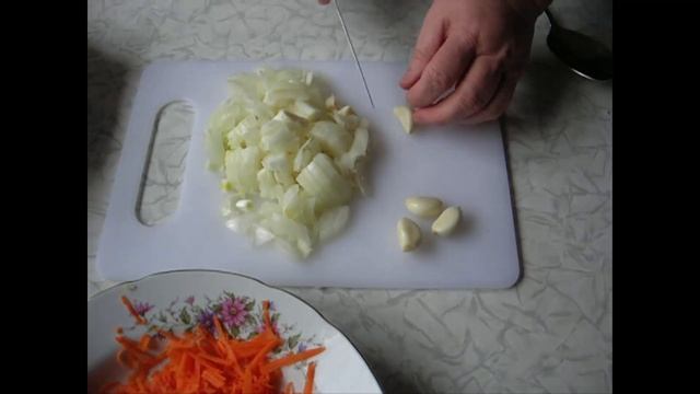 Постный перец фаршированный капустой