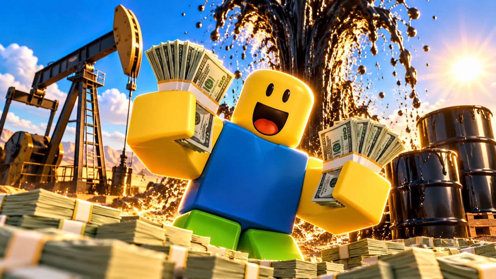 ROBLOX НЕФТЯНОЙ МАГНАТ  Построил нефтяную вышку завод и стал очень богатым