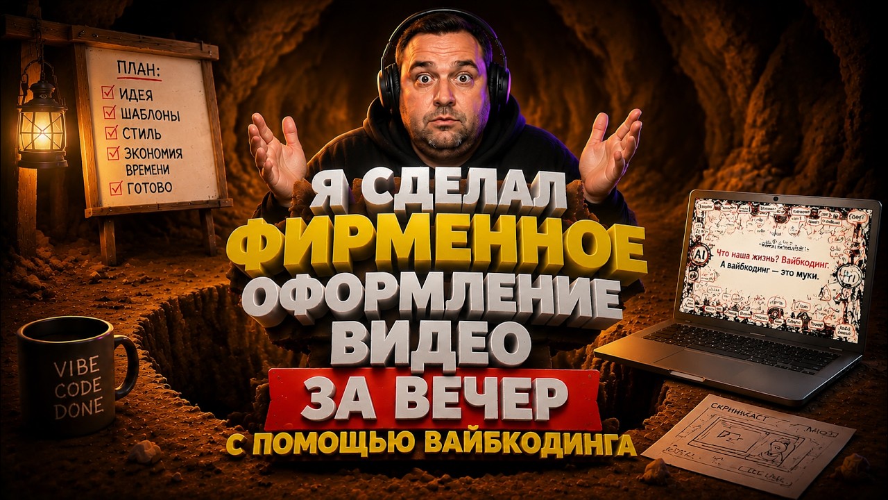 Как я сделал фирменное оформление видео за вечер с помощью вайбкодинга
