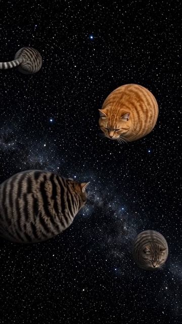 Кото-космос Мем Коты ИИ