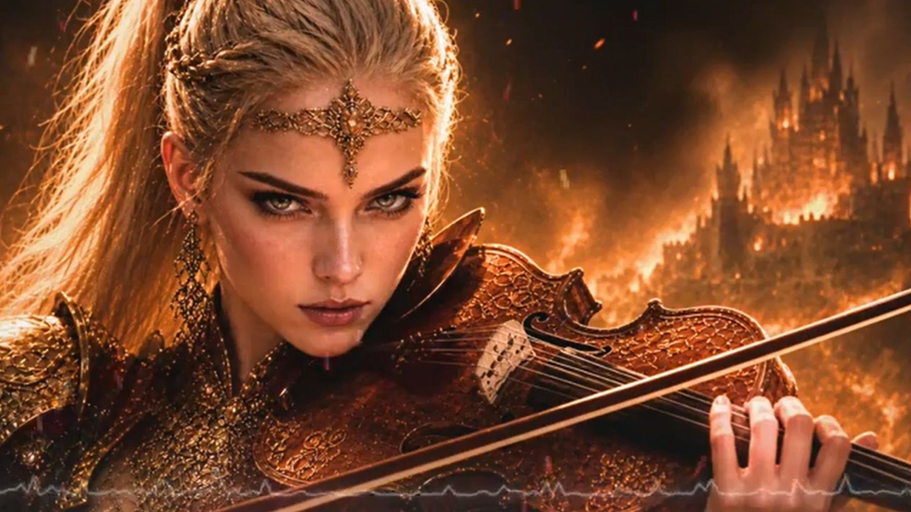 Radiant Aria _ VIOLIN METAL  Cinematic Fantasy Violin Music