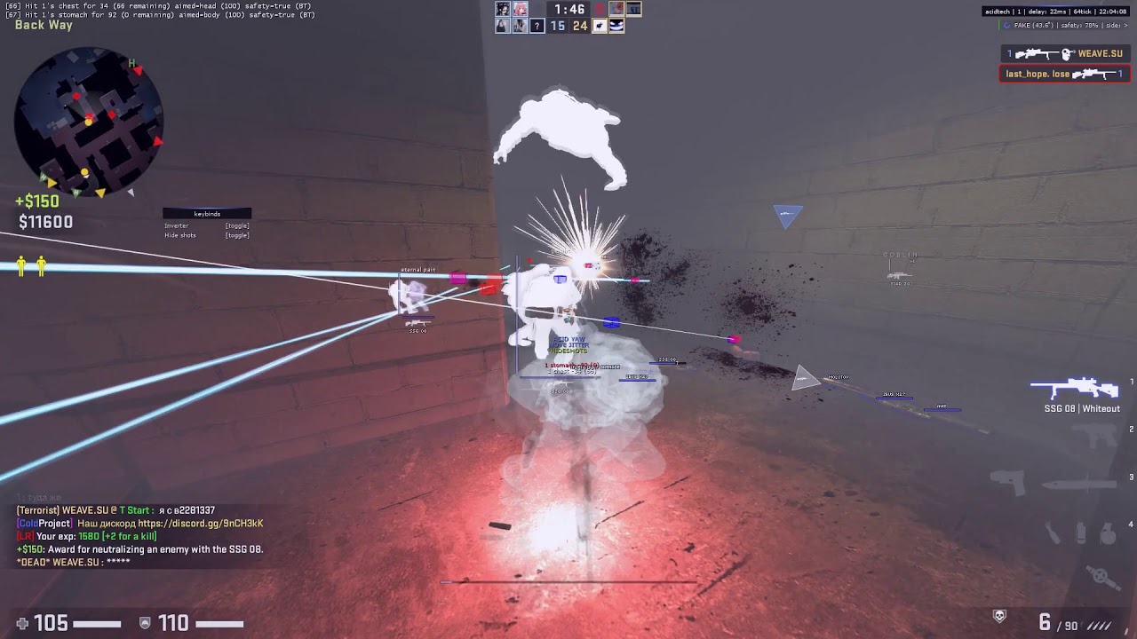 acidtech js script ot v4 by The KuCJloTa ONETAP V4 HVH Highlights 21