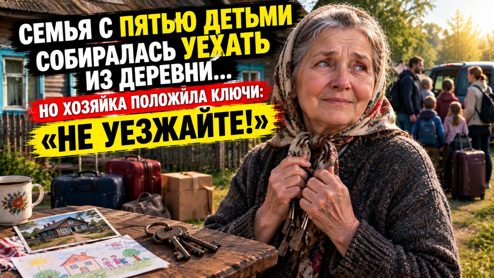 Истории из жизни | Женщина пустила семью с пятью детьми и боялась, что они уедут | Аудио рассказы