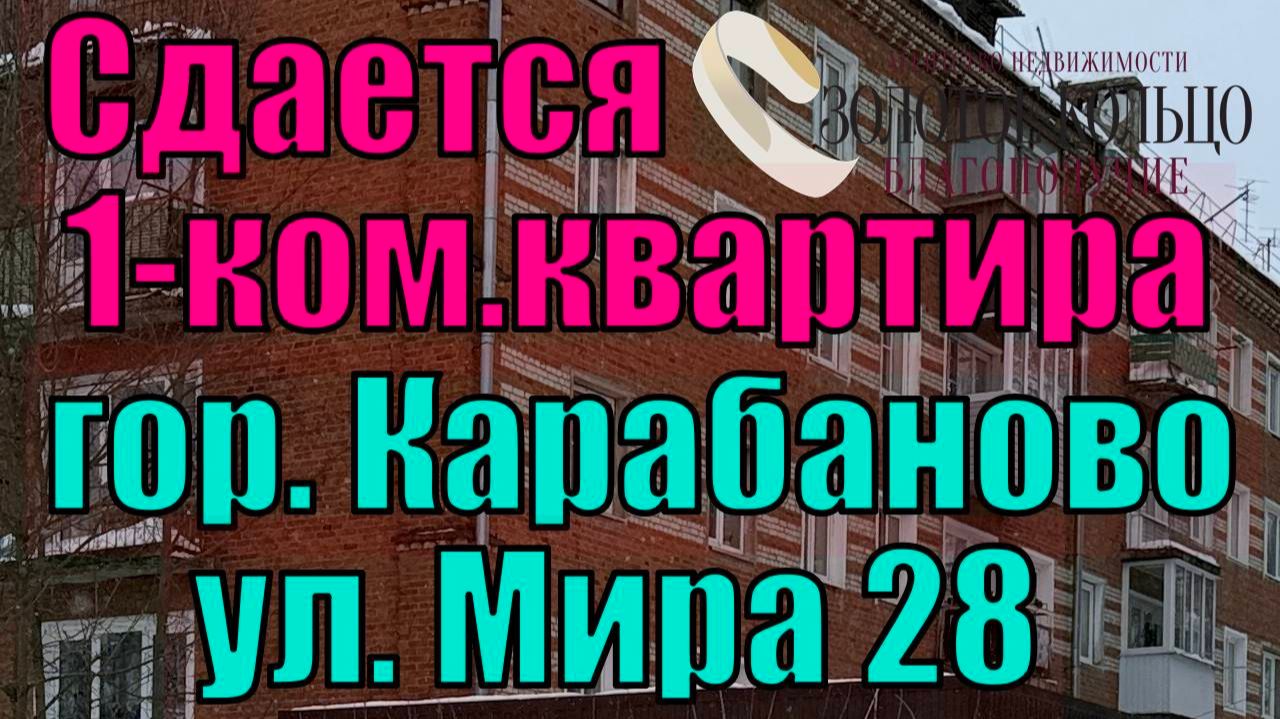 Сдается 1-ком.кв. с мебелью и удобствами на ул. Мира в г.Карабаново Александровский р-он Влад. обл.