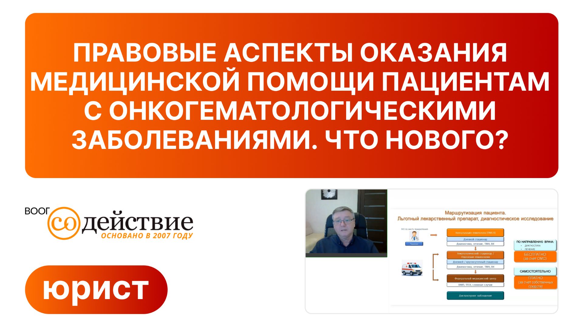Правовые аспекты оказания медицинской помощи пациентам с онкогематологическими заболеваниями - 2026
