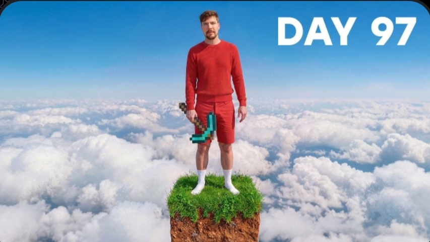 Я Выжил 100 Дней На Одном Блоке MrBeast-Мистер Бист на русском