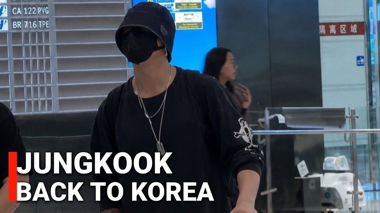 Чонгук BTS возвращается в Корею после мероприятия HUBLOT в Японии 27.09.2026