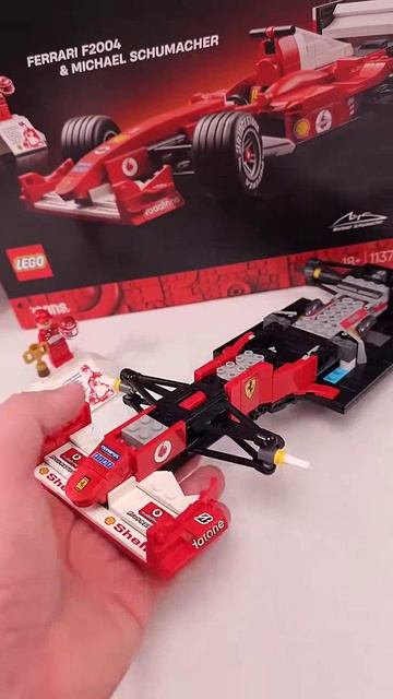 LEGO Icons Ferrari F2004 и Михаэль Шумахер (11375) [735 деталей] Сборка