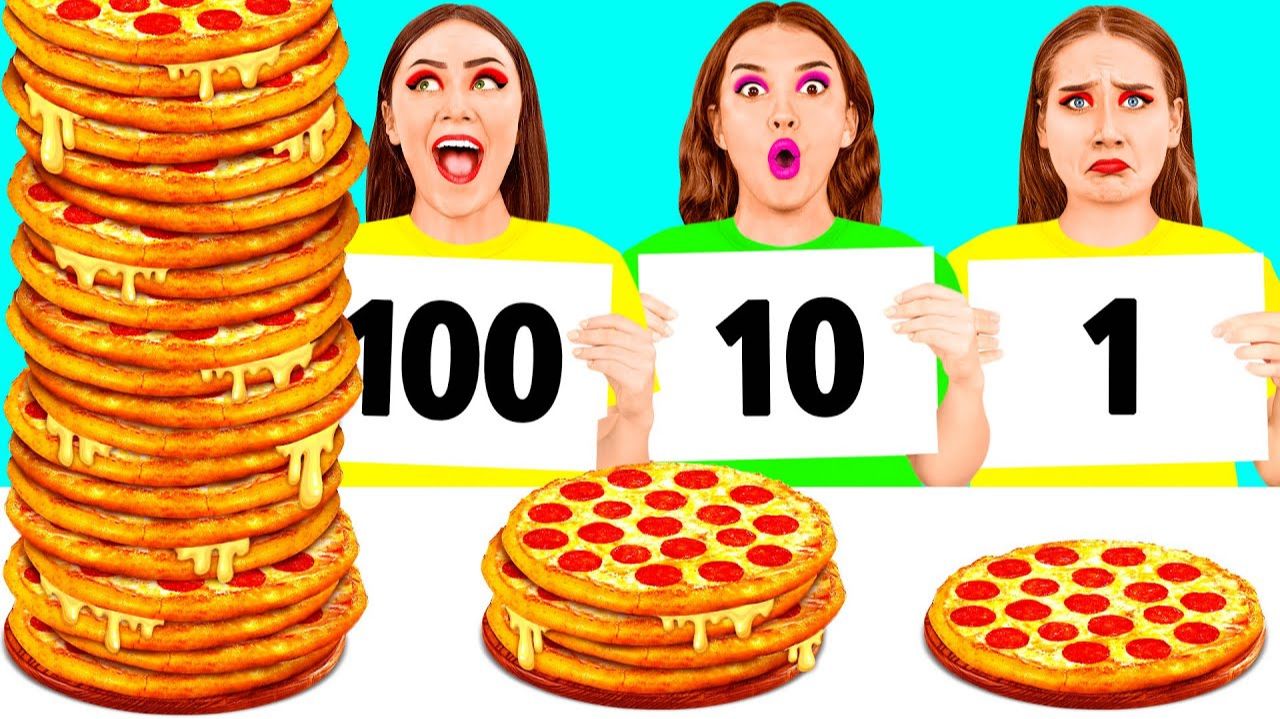 100 Слоев еды Челлендж  Смешные моменты