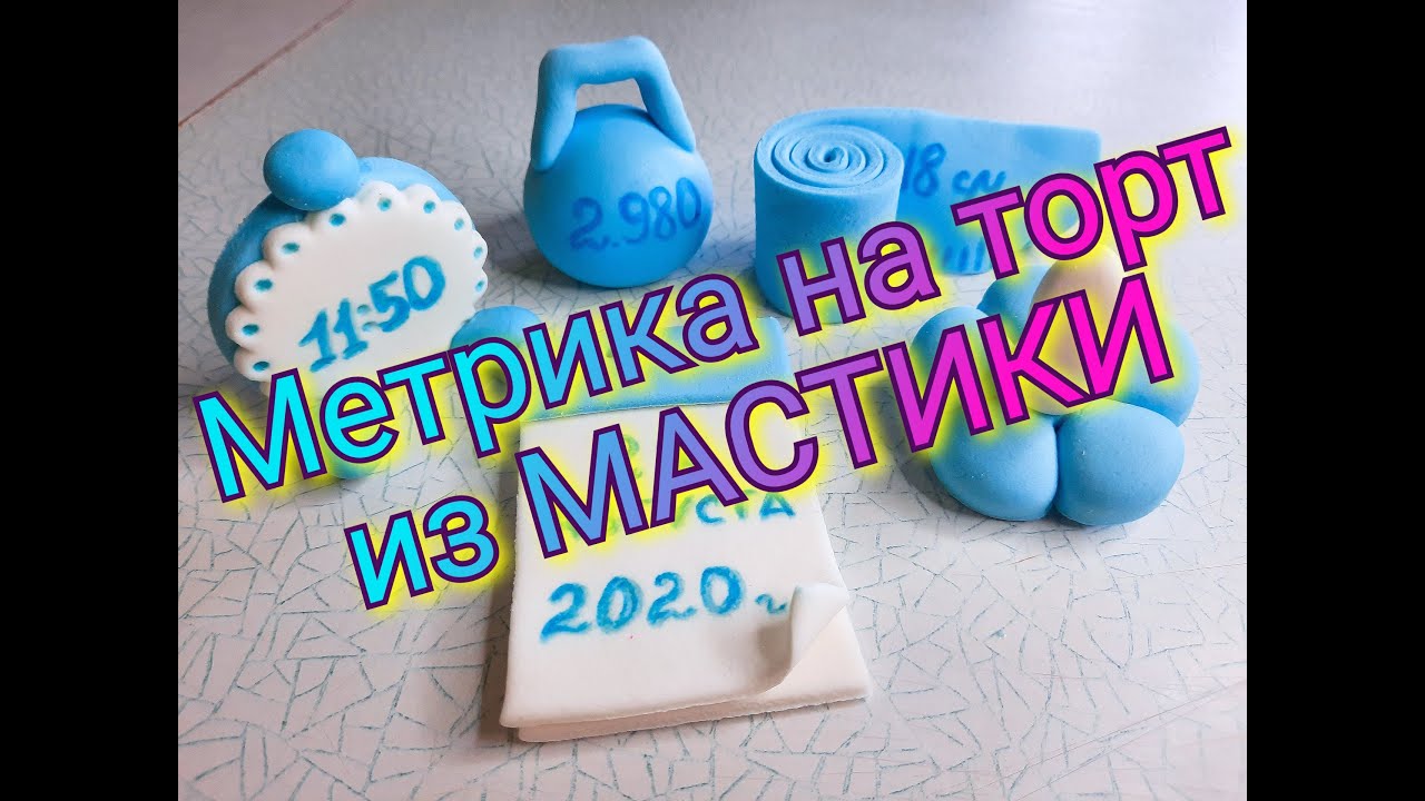 МЕТРИКА ИЗ МАСТИКИ Как слепить метрику из мастики на торт ФИГУРКИ ИЗ МАСТИКИ Нямки от Зорянки