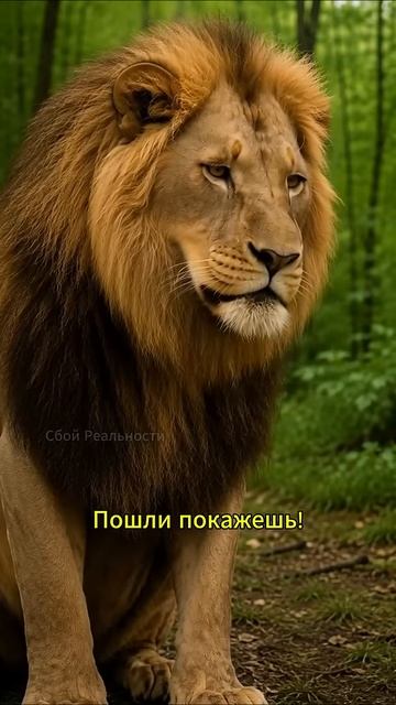 ЁЖ И ЛЕВ СПАСАЮТ СВИНЬЮ - нейросеть юмор мем смешныеживотные hailuoai hailuo02 minimax