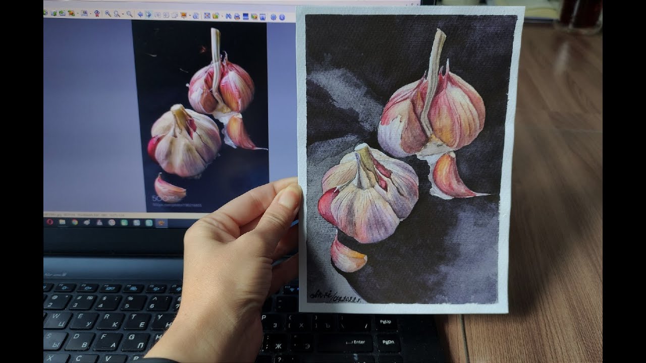 Art-Завтраки Рисуем в прямом эфире Чеснок. Часть 3. Итог