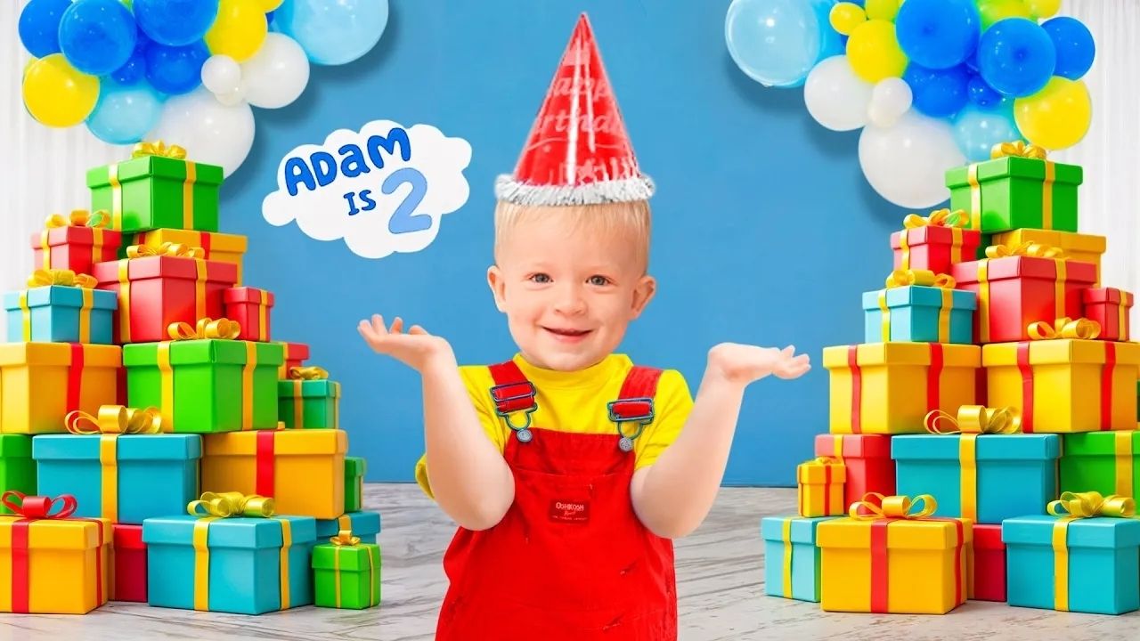 День Рождения малыша Адама! Подарки от Оливера 