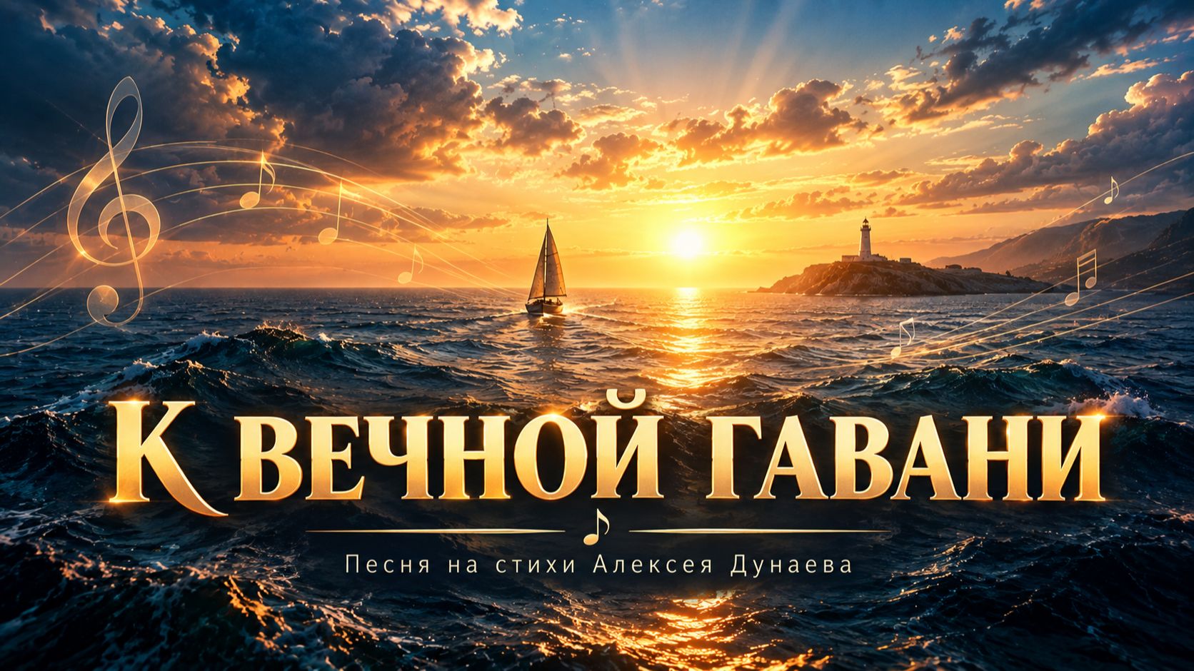 К ВЕЧНОЙ ГАВАНИ  Песня о смысле жизни вере и надежде на вечность  на стихи Алексея Дунаева